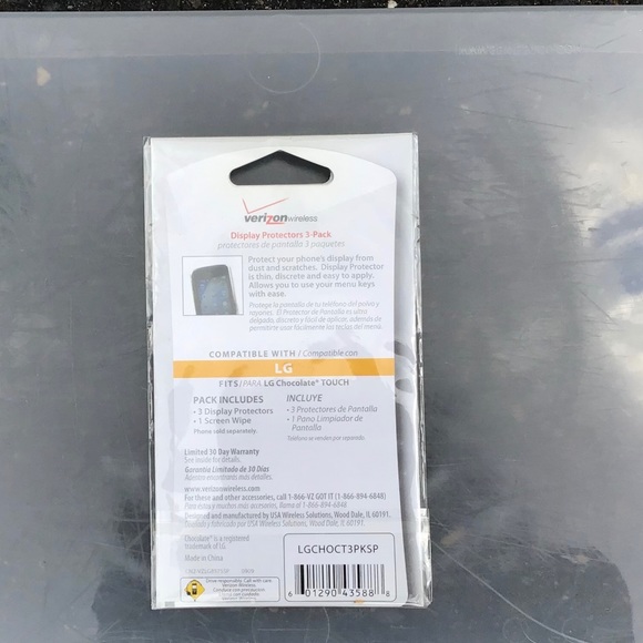 Verizon 3 pack display touch phone protectors - Picture 2 of 2